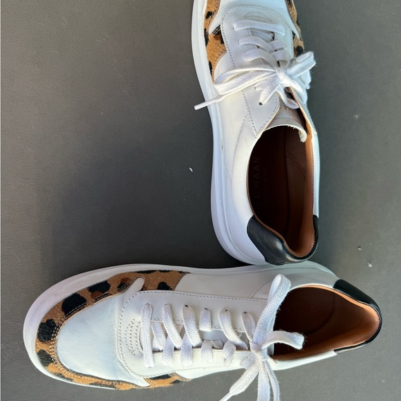 Cole Haan Tan and White Sneakers - Picture 3 of 10